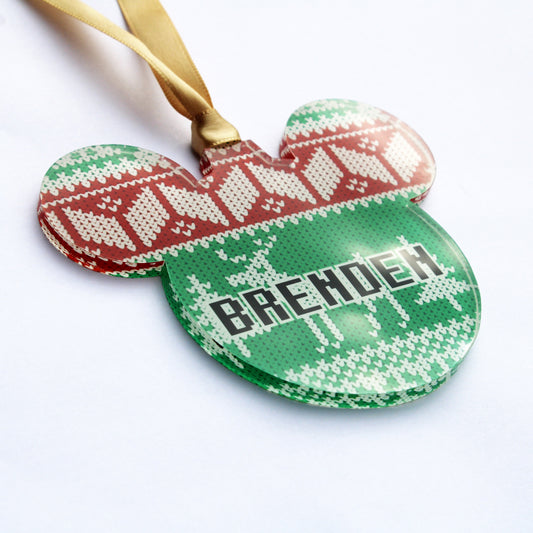 Acrylic Christmas Ornaments | Girl Mouse