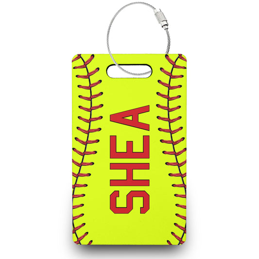 Personalized Baseball Bag Tag | Softball