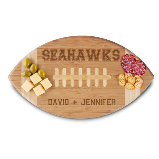 Personalized Football Cutting Board | Seahawks