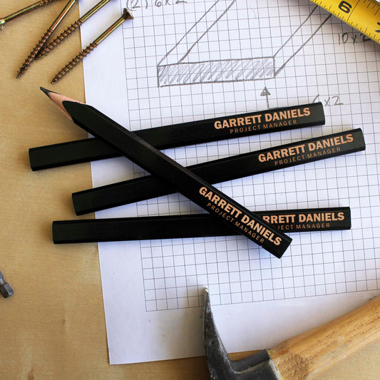 Personalized Carpenter Pencils, set of 4 | Garrett