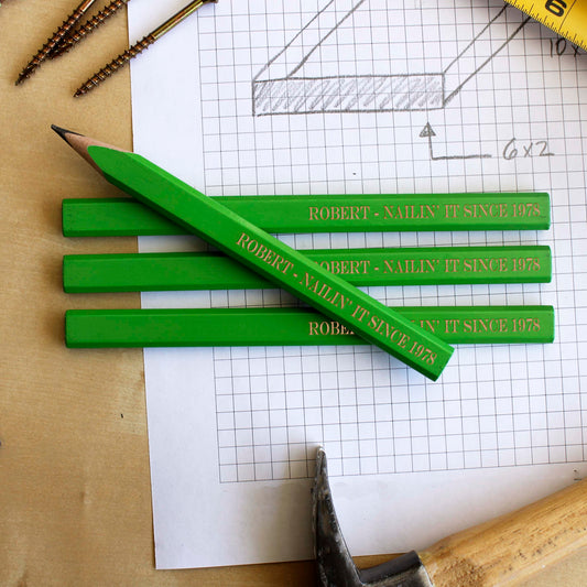 Personalized Carpenter Pencils, set of 4 | Robert