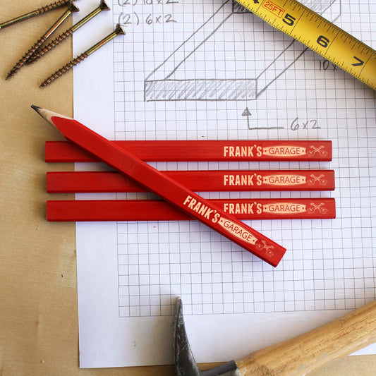 Personalized Carpenter Pencils, set of 4 | Frank