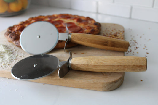 Personalized Wood Pizza Slicer | Sam's Pizzeria