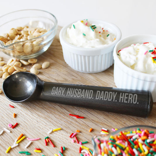 Personalized Ice Cream Scoops | Husband Daddy Hero