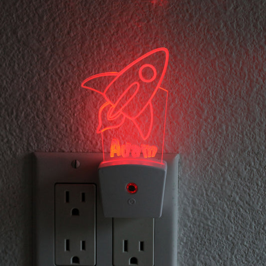 Kid's Night Light Wall Plug | Rocket
