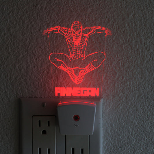 Kid's Night Light Wall Plug | Spiderman