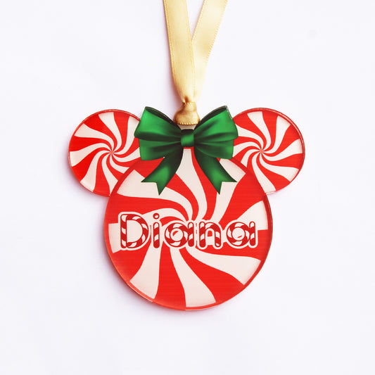 Acrylic Christmas Ornaments | Candy Cane