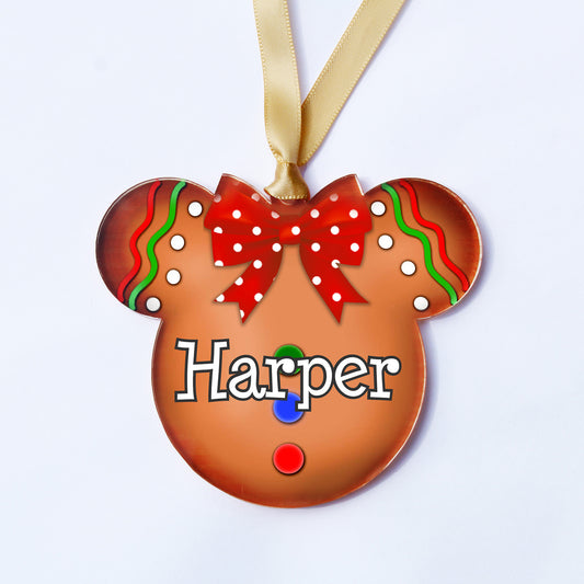 Acrylic Christmas Ornaments | Ginger Bread Girl