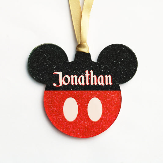 Acrylic Christmas Ornaments | Boy Mouse