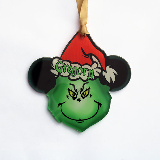 Acrylic Christmas Ornaments | Green Grouch