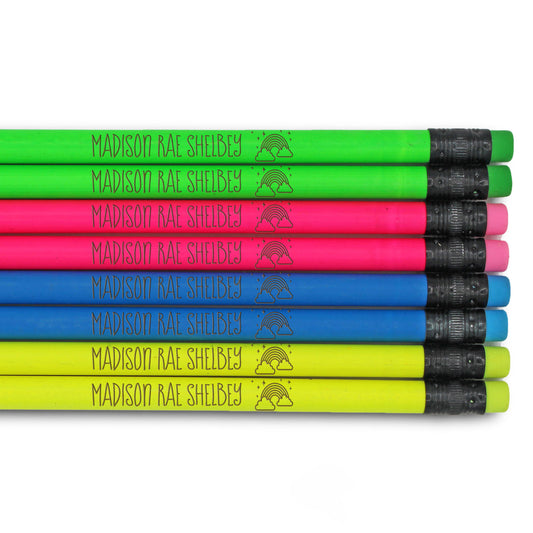 Neon Pencils Set of 10 | Rainbow