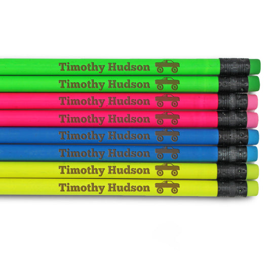 Neon Pencils Set of 10 | Monster Truck