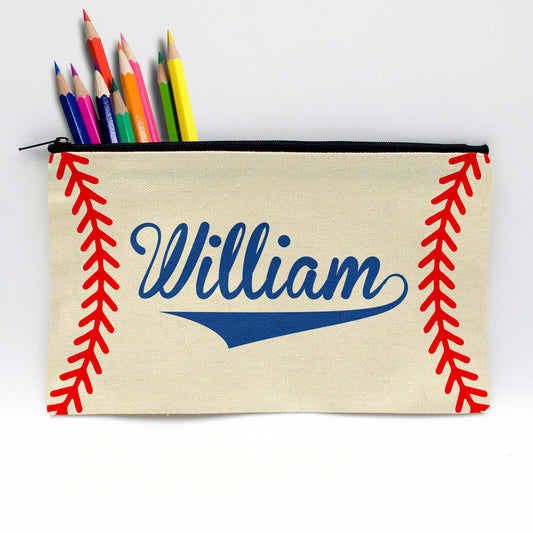 Personalized Pencil Pouch | Baseball