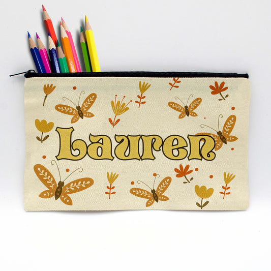 Personalized Pencil Pouch | Butterfly