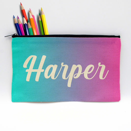 Personalized Pencil Pouch | Gradient