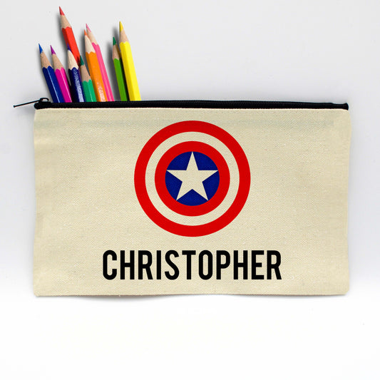 Personalized Pencil Pouch | Captain America