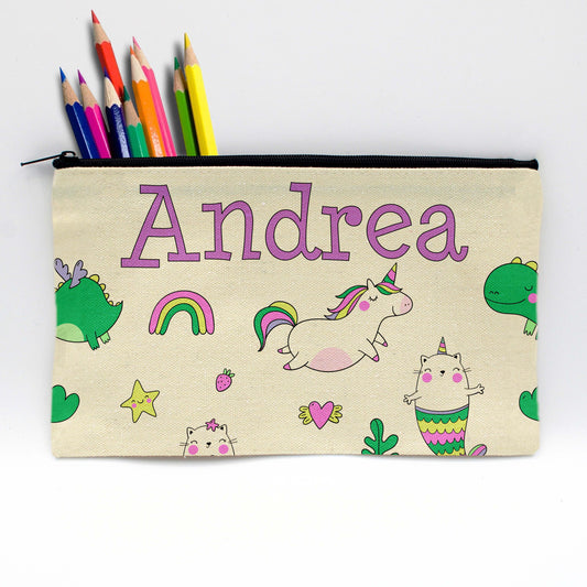 Personalized Pencil Pouch | Unicorn