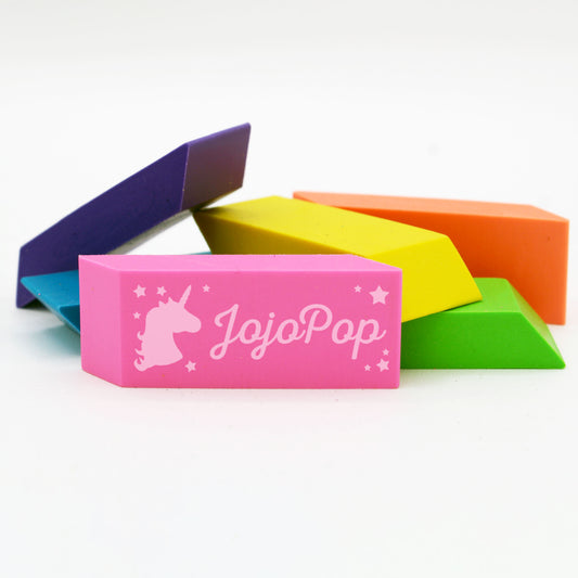 Personalized Neon Erasers Set of 6 | Unicorn