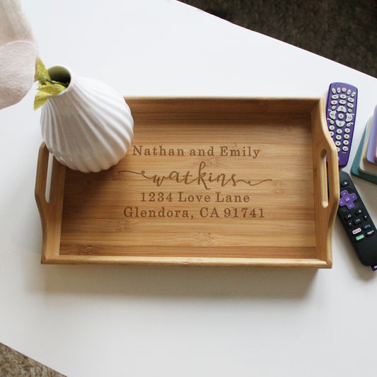 Wood Serving Tray | Nathan & Emily