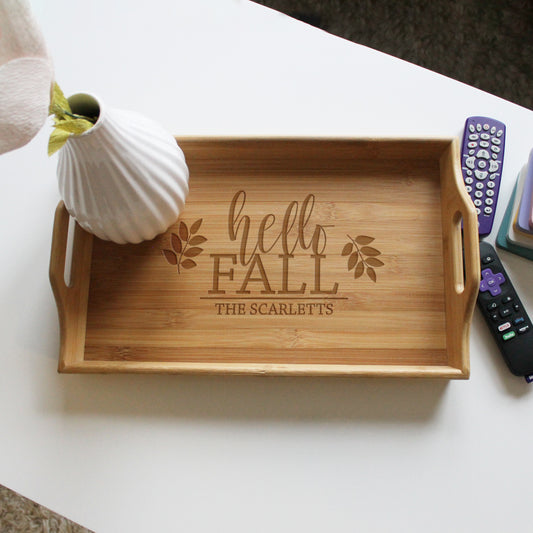 Wood Serving Tray | Hello Fall