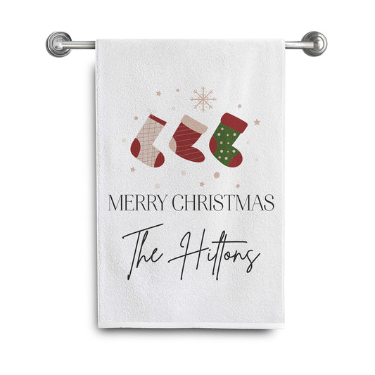 Personalized Christmas Towels | The Hiltons