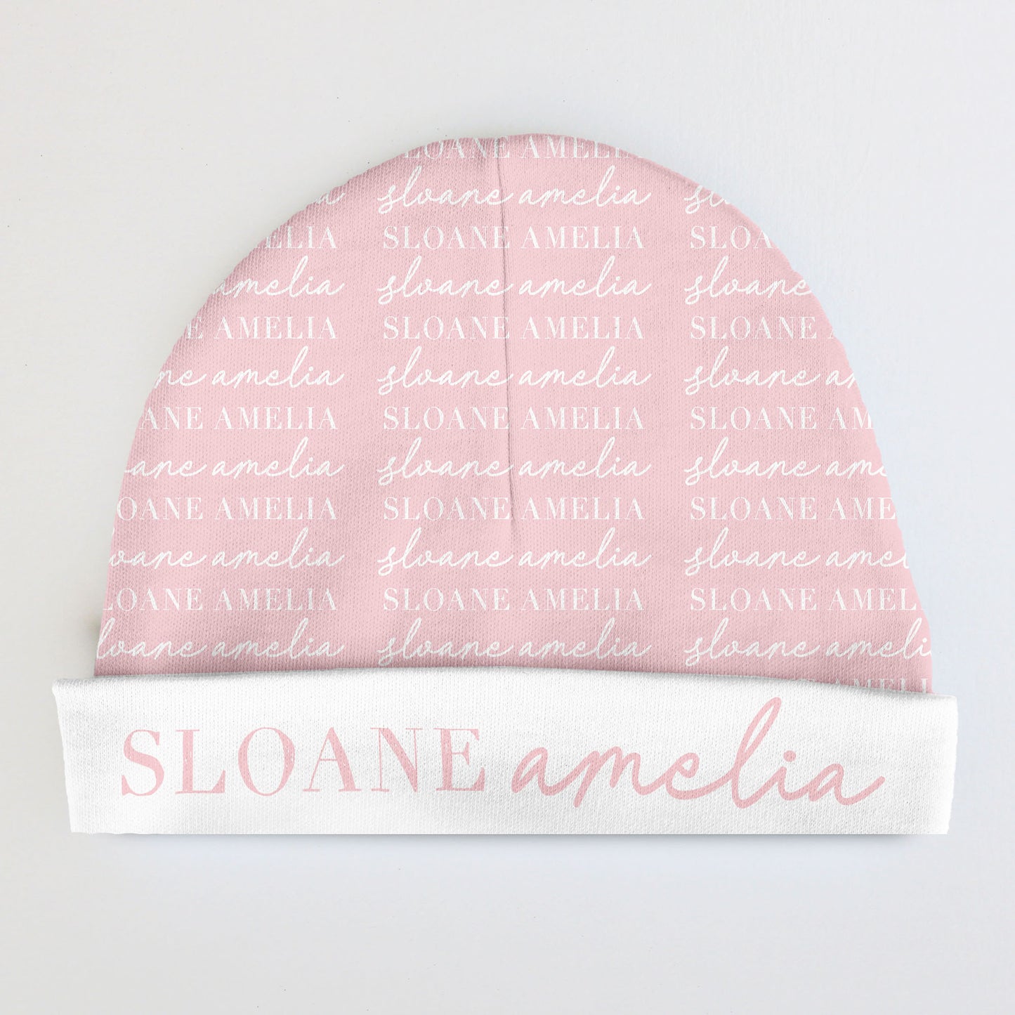 Personalized Baby Beanie | Script Pattern
