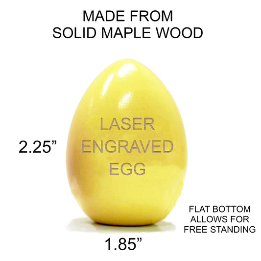 Personalized Wood Easter Eggs | Bunny Peep