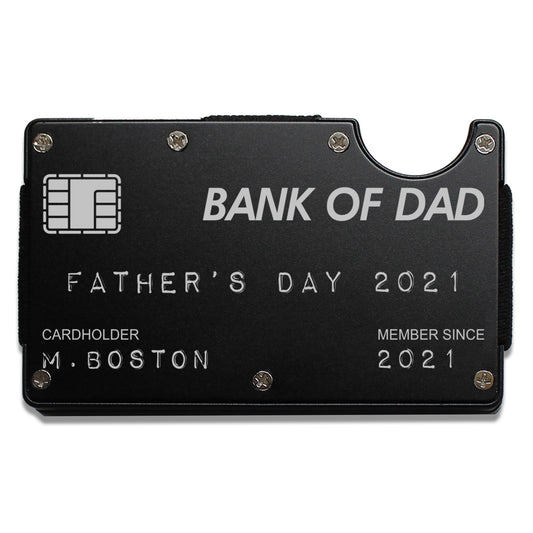 RFID Metal Card Wallet | Bank of Dad