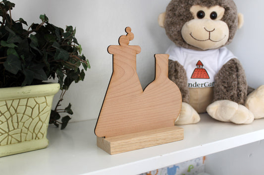 Wood Teacher Desk Sign | Test Tubes Mr. Douglas