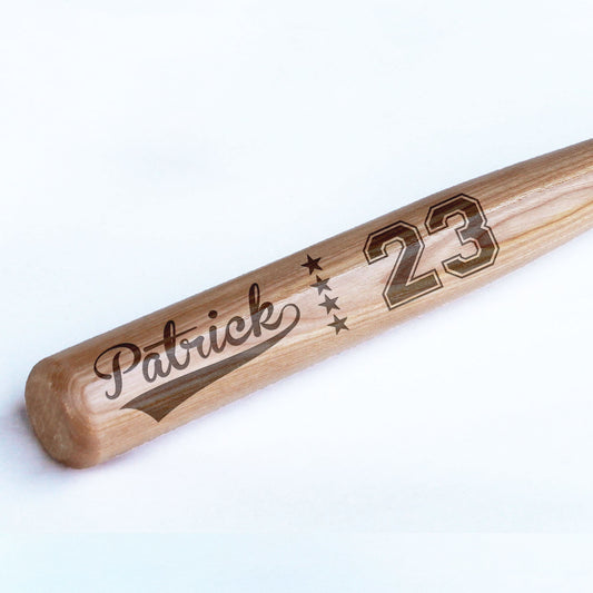 Mini Wood Baseball Bat | Patrick