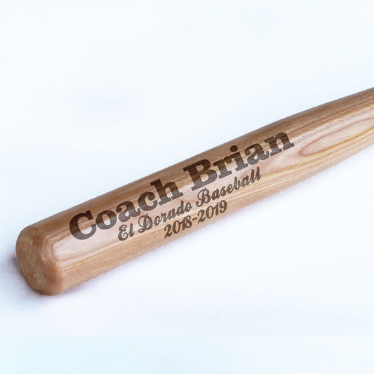 Mini Wood Baseball Bat | Coach Brian
