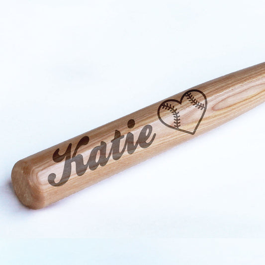 Mini Wood Baseball Bat | Katie