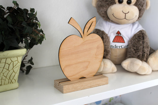 Wood Teacher Desk Sign | Apple Mr. Alvarez