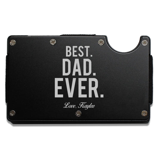 RFID Metal Card Wallet | Best Dad Ever