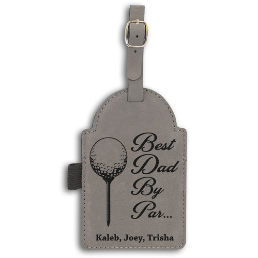 Golf Bag Tag | Best Dad By Par