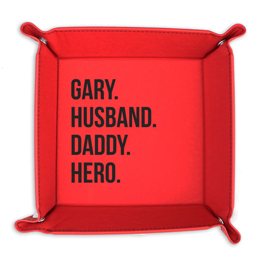 Leather Catch all Tray | Husband Daddy Hero