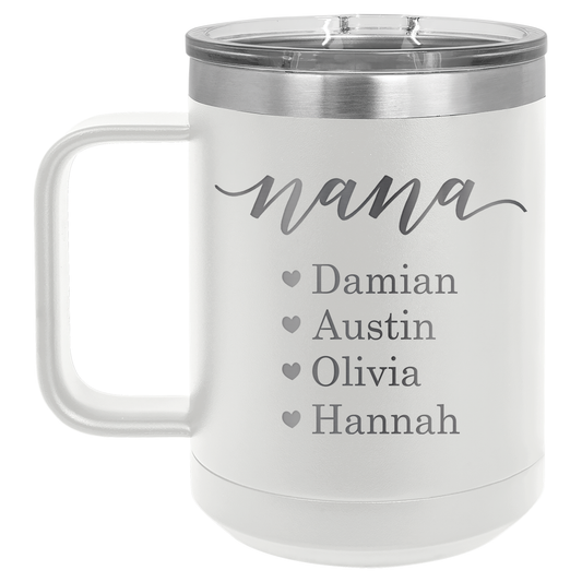 Metal Coffee Mugs | Nana Names