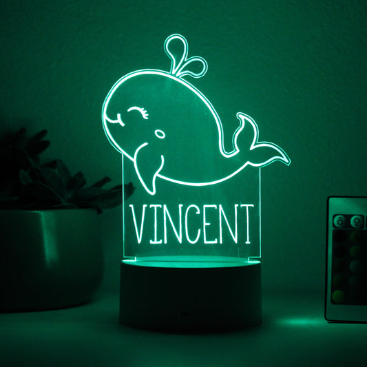 Personalized Children's Night Lights | Whale