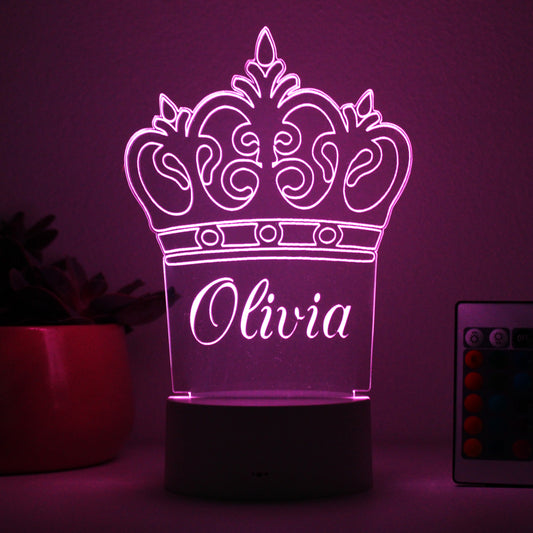 Personalized Children's Night Lights | Crown