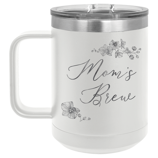 Metal Coffee Mugs | Mom's Brew