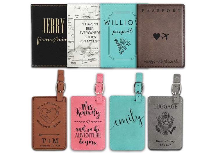 Passport Cover and Luggage Tag Set
