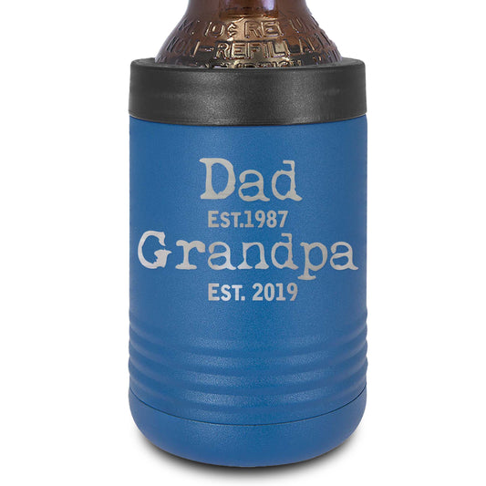 Metal Can Cooler | Dad Grandpa Est. Dates