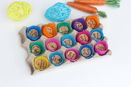 Wood Easter Egg Tokens