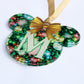 Acrylic Christmas Ornaments | Monogram Wreath