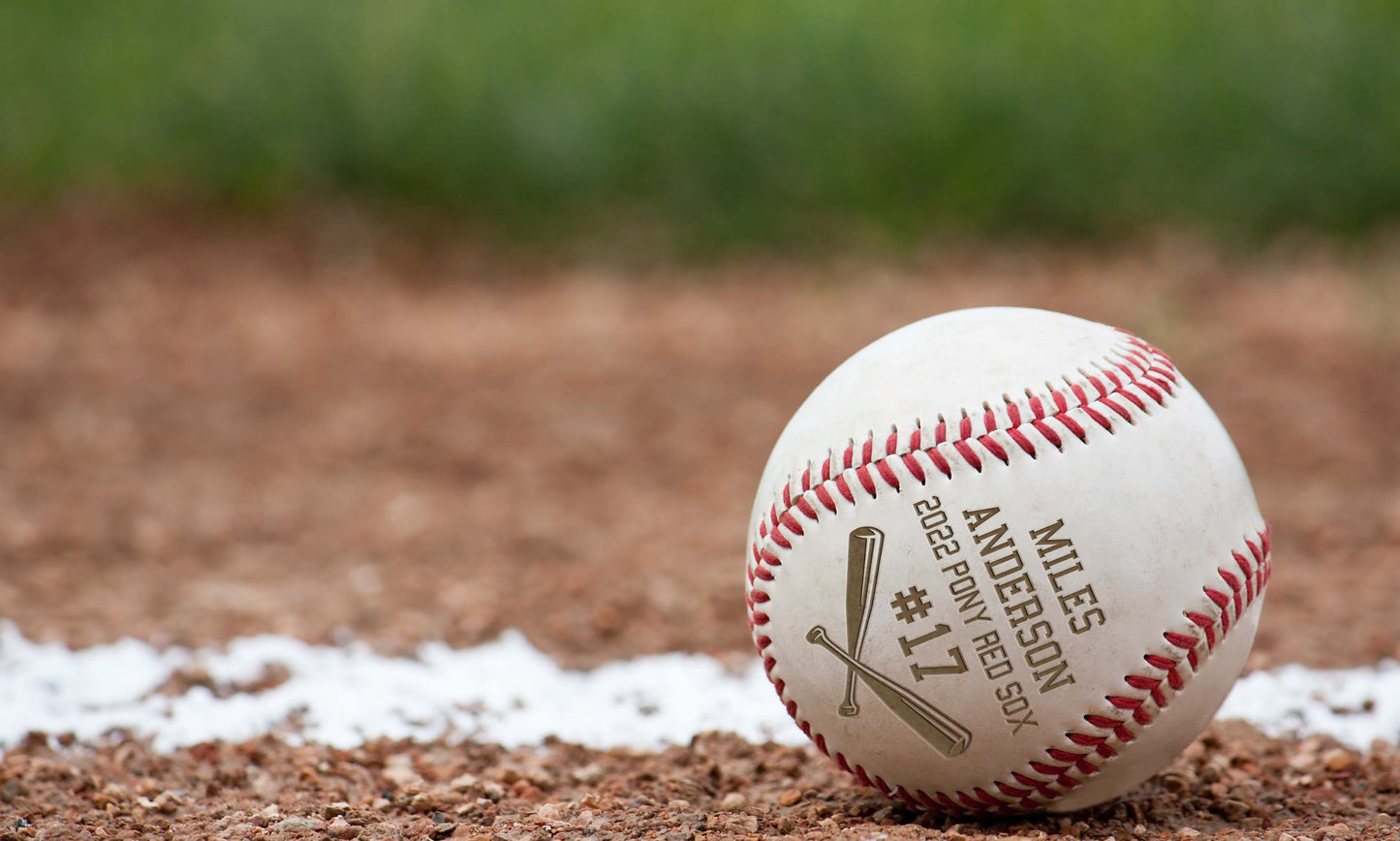 Personalized Leather Baseballs | Parker