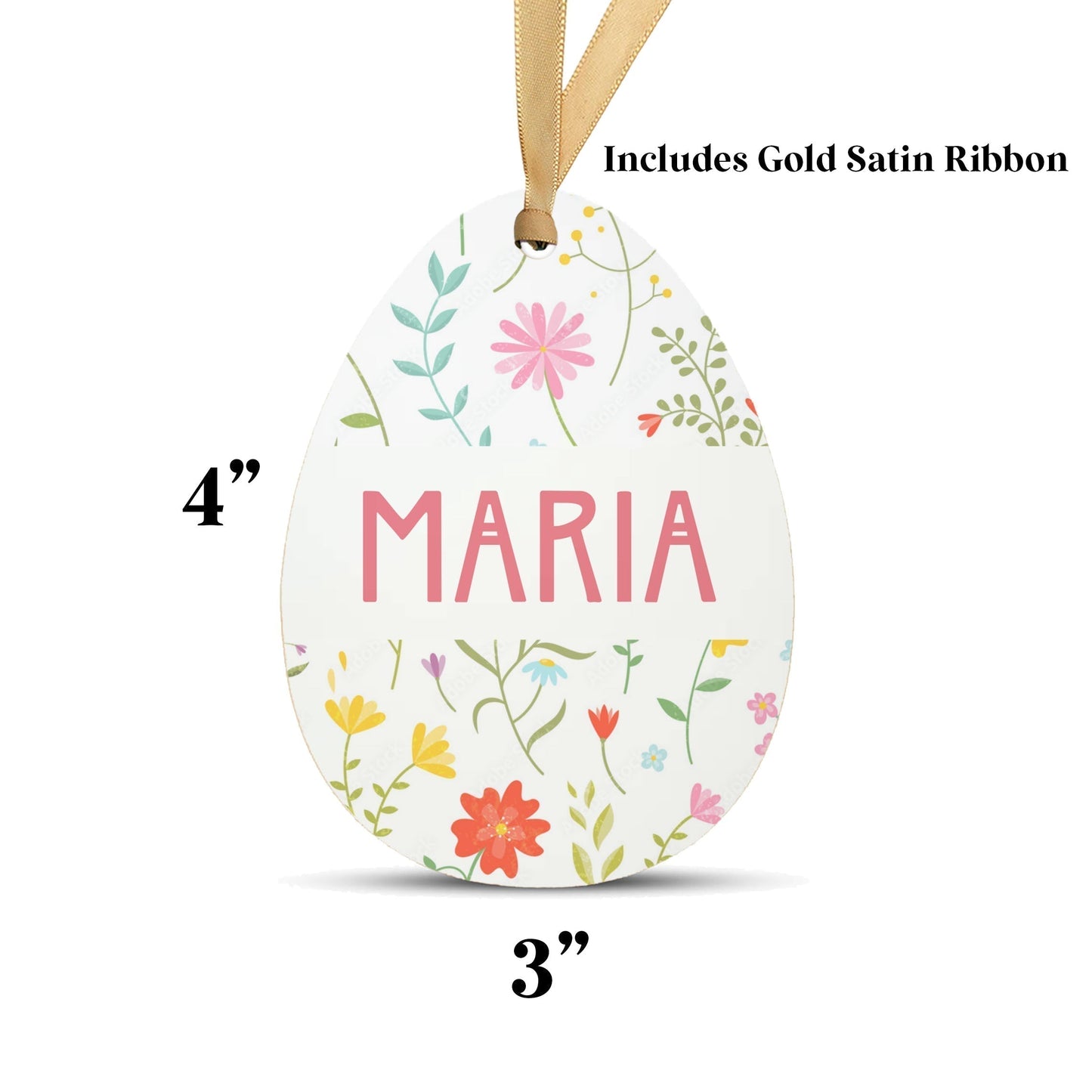 Personalized Easter Basket Name Tag | Strawberry