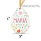 Personalized Easter Basket Name Tag | Blue Dots