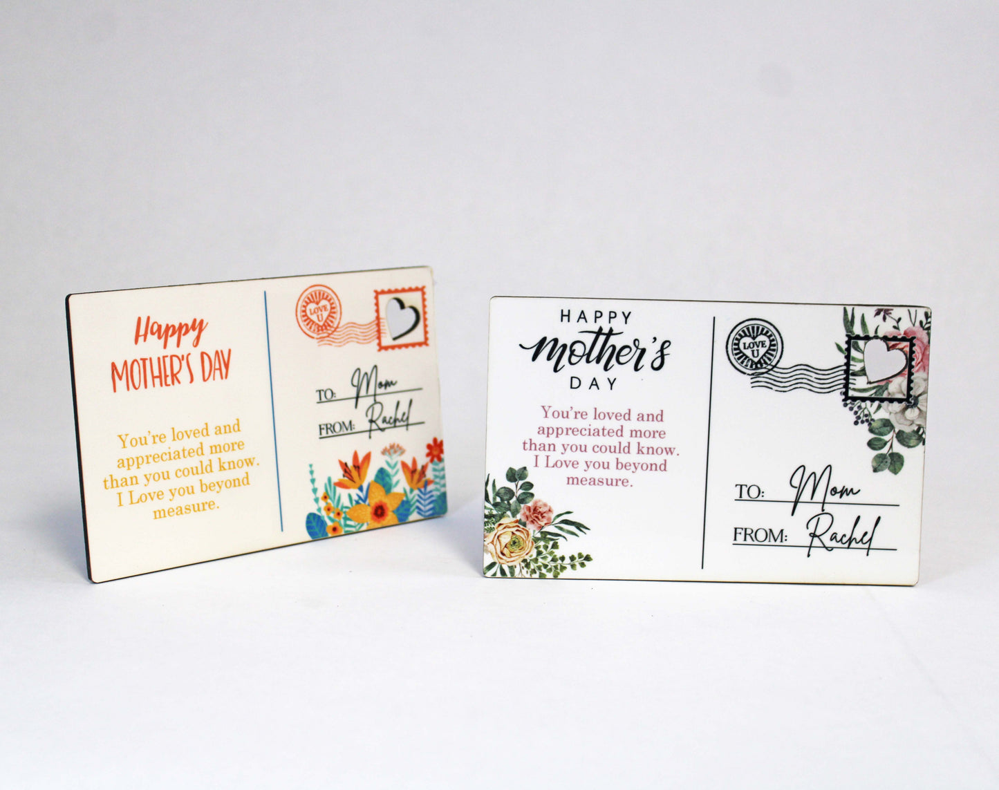 Wood Postcard for Mother’s Day | Classic Flowers