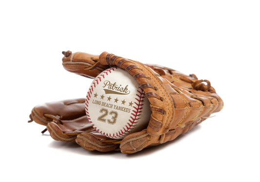 Personalized Leather Baseballs | Miles