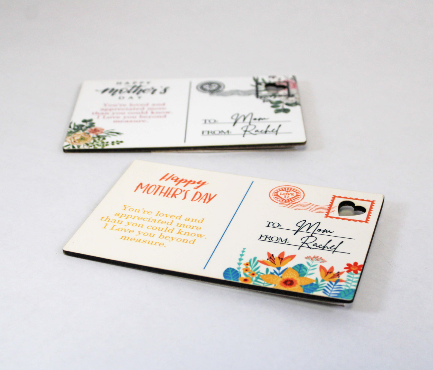 Wood Postcard for Mother’s Day | Classic Flowers